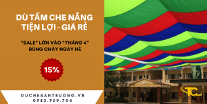 Dù tấm che nắng tiện lợi